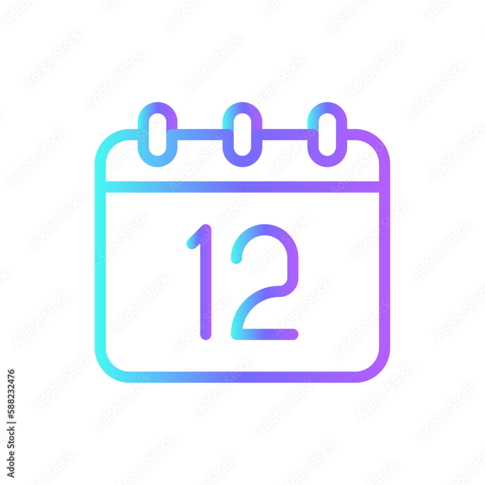 Calendar Teamwork and Management icon with blue duotone style. time, date, month, reminder, plan, day, event. Vector illustration Calendar Teamwork and Management icon with blue duotone style. time, date, month, reminder, plan, day, event. Vector illustration