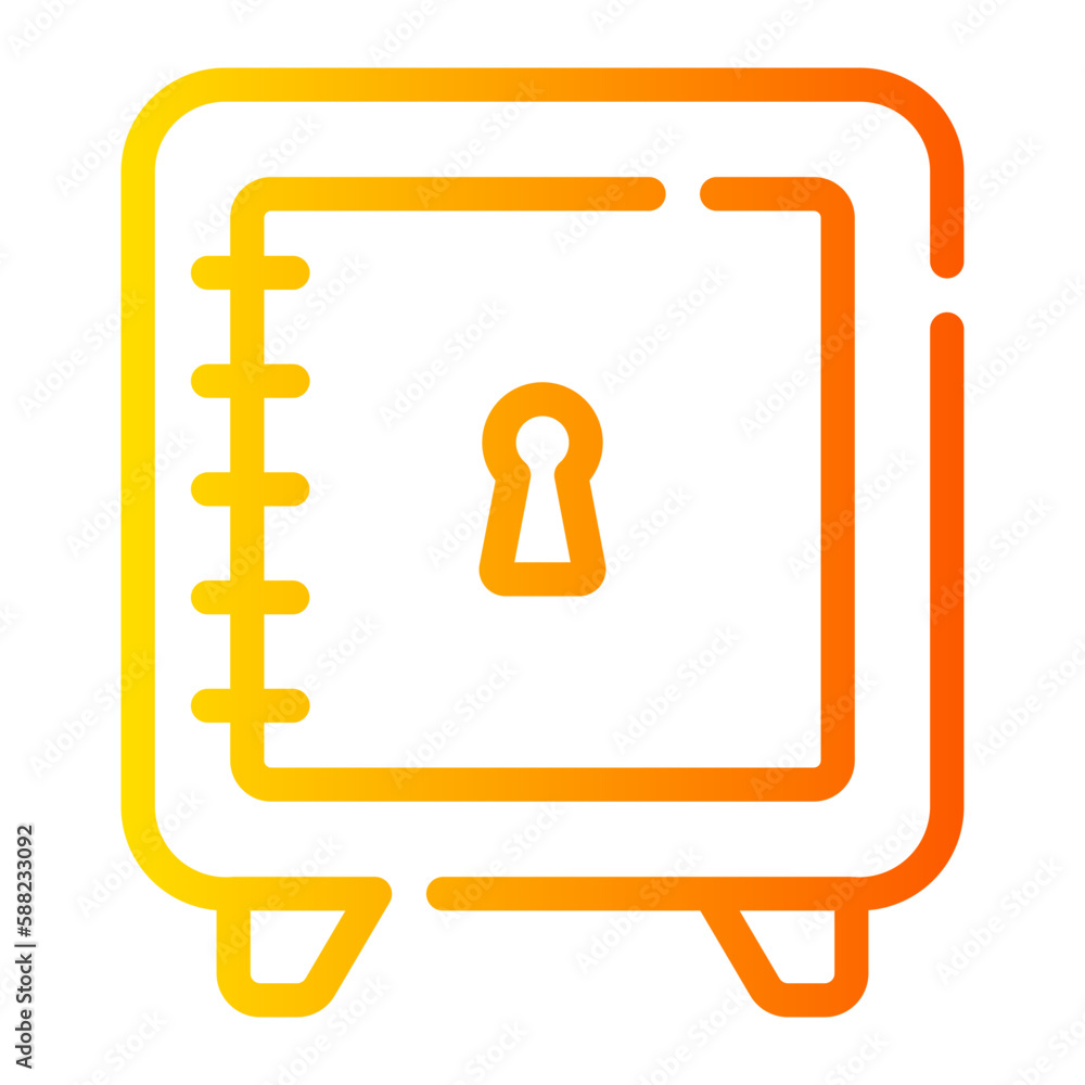 safebox gradient icon safebox gradient icon
