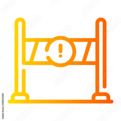 crime scene gradient icon