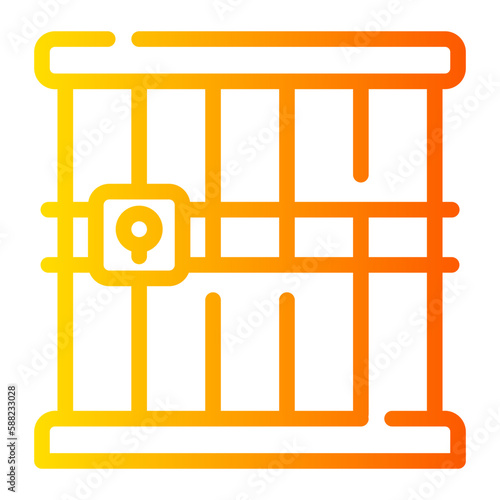 jail gradient icon