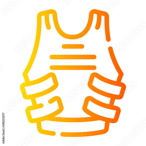 bulletproof vest gradient icon