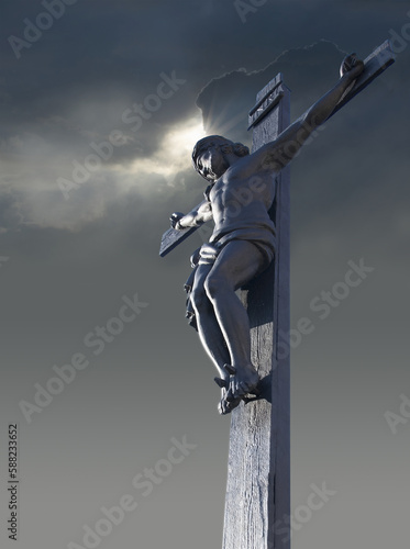 Jesus crucifixion. Religious background of Good Friday