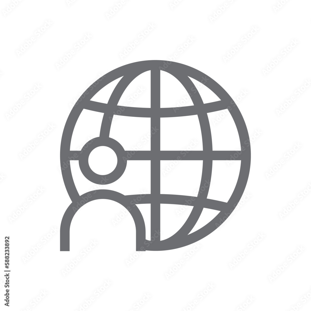 Outsource Business people icon with black outline style. person, partnership, job, recruitment, collaboration, employee, career. Vector illustration Outsource Business people icon with black outline style. person, partnership, job, recruitment, collaboration, employee, career. Vector illustration