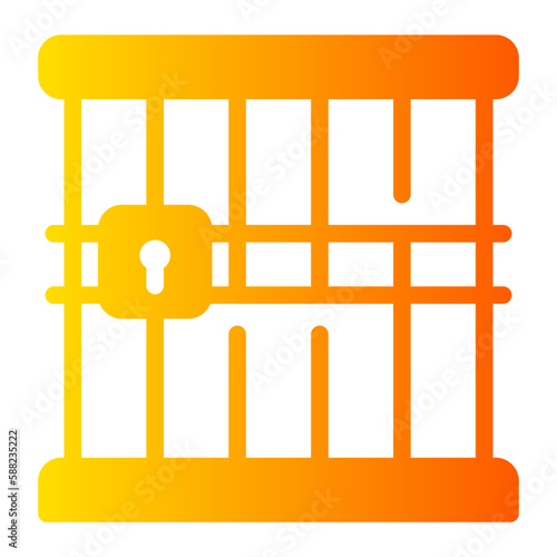 jail gradient icon