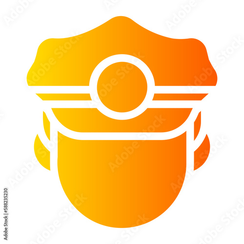police gradient icon