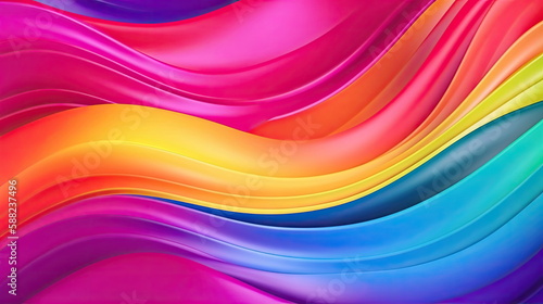 Rainbow wave background  Abstract