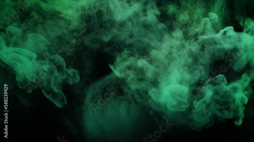 ホラー 緑 青 雲 グランジ ダーク スモーク テクスチャ 黒 幽霊 背景 ホラー スリラー ミステリー 映画 ポスター デザインGenerativeAI © enopi