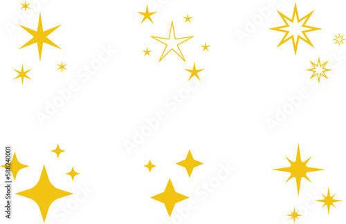 Star icon. Shiny and sparkle pictogram  blink glitter and glowing symbol. Vector night sky decorative boho elements isolated.