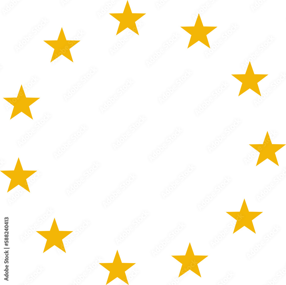 Stars of various sizes arranged in a circle. Round frame, border. Black star shape, simple symbol. Design element, ornament. Vector illustration. Stars of various sizes arranged in a circle. Round frame, border. Black star shape, simple symbol. Design element, ornament. Vector illustration.