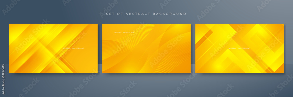 Bright yellow abstract background with waves