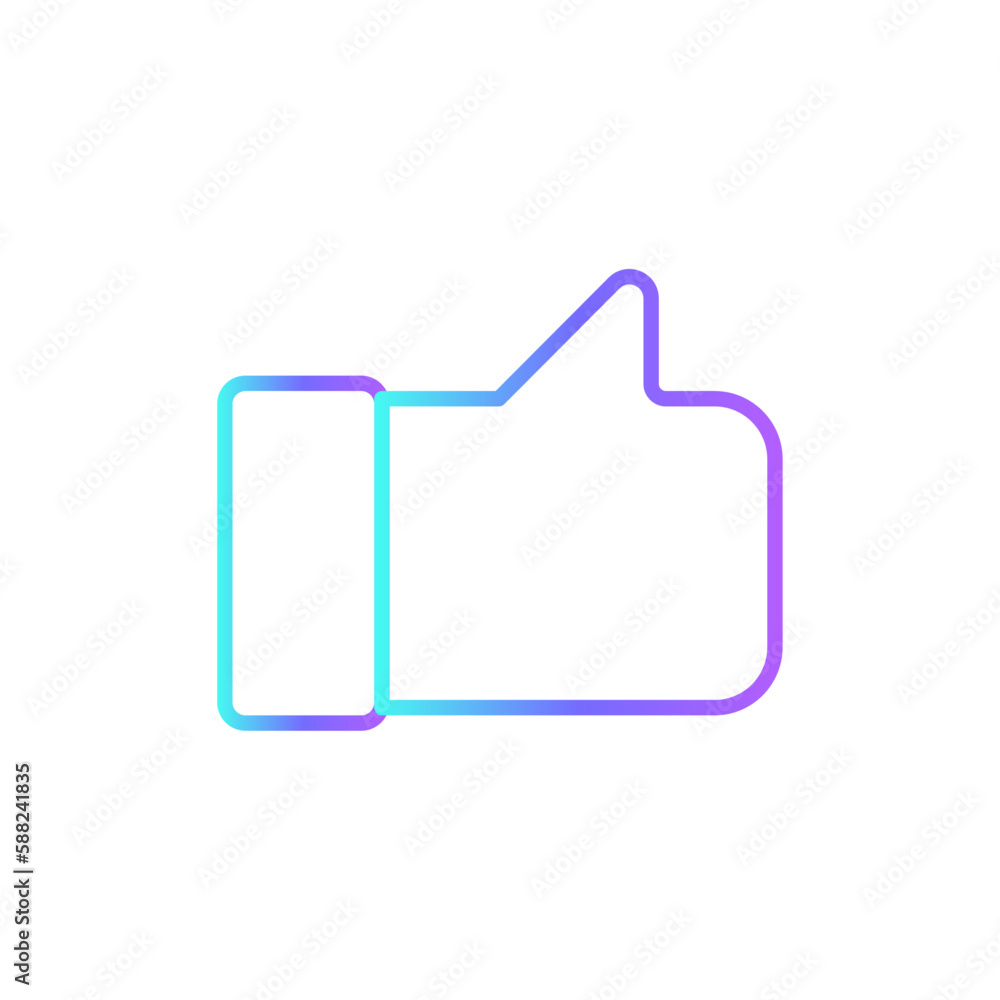 Like Marketing icon with blue duotone style. social, button, media, ok, heart, thumb, love. Vector illustration Like Marketing icon with blue duotone style. social, button, media, ok, heart, thumb, love. Vector illustration