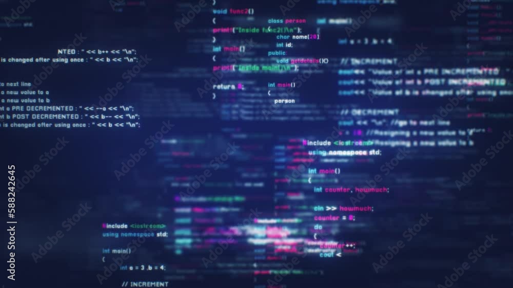 Programming code background loop. Perfect for software development ...