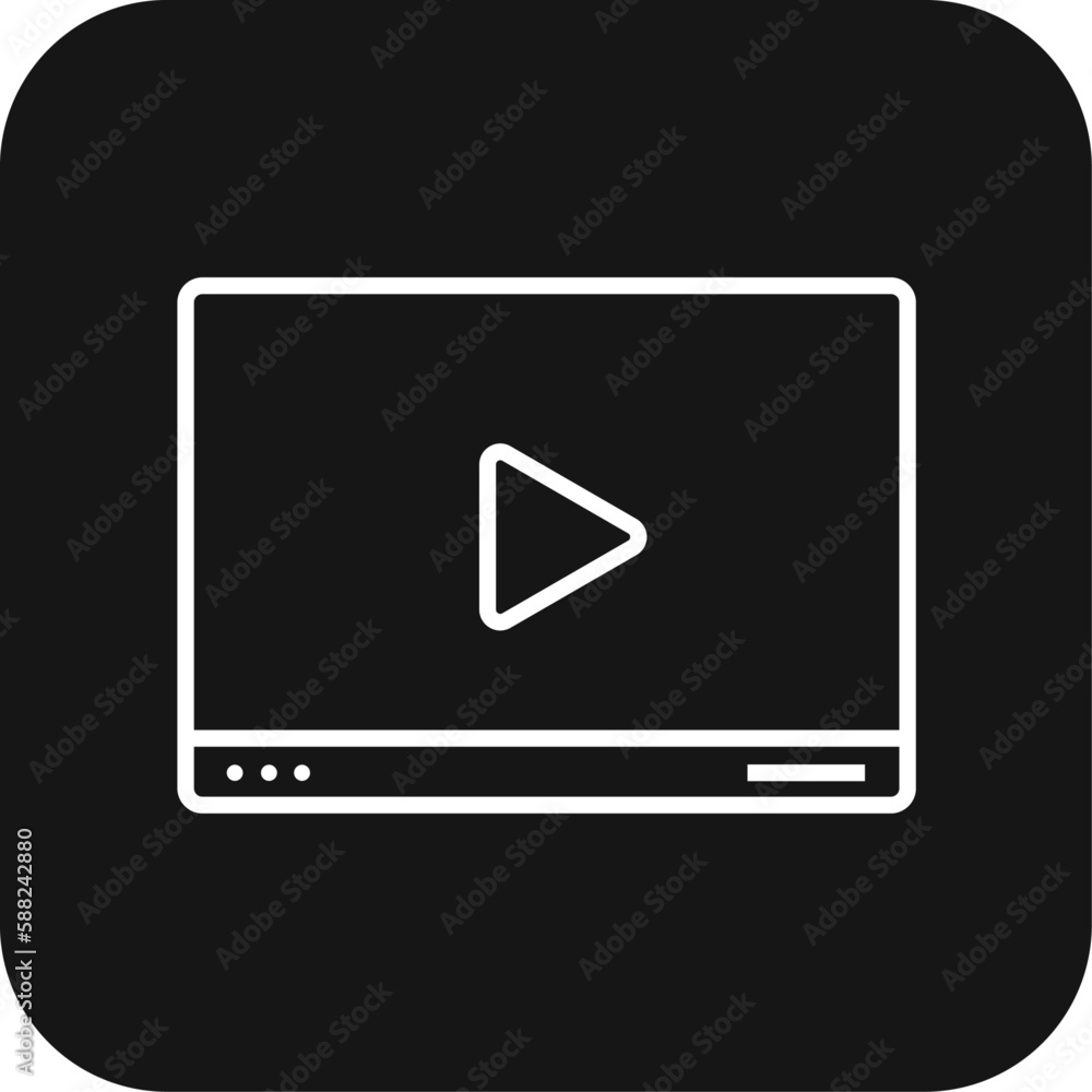 Video Ads Marketing icon with black filled line style. media, online, advertising, ads, social, campaign, promotion. Vector illustration Video Ads Marketing icon with black filled line style. media, online, advertising, ads, social, campaign, promotion. Vector illustration