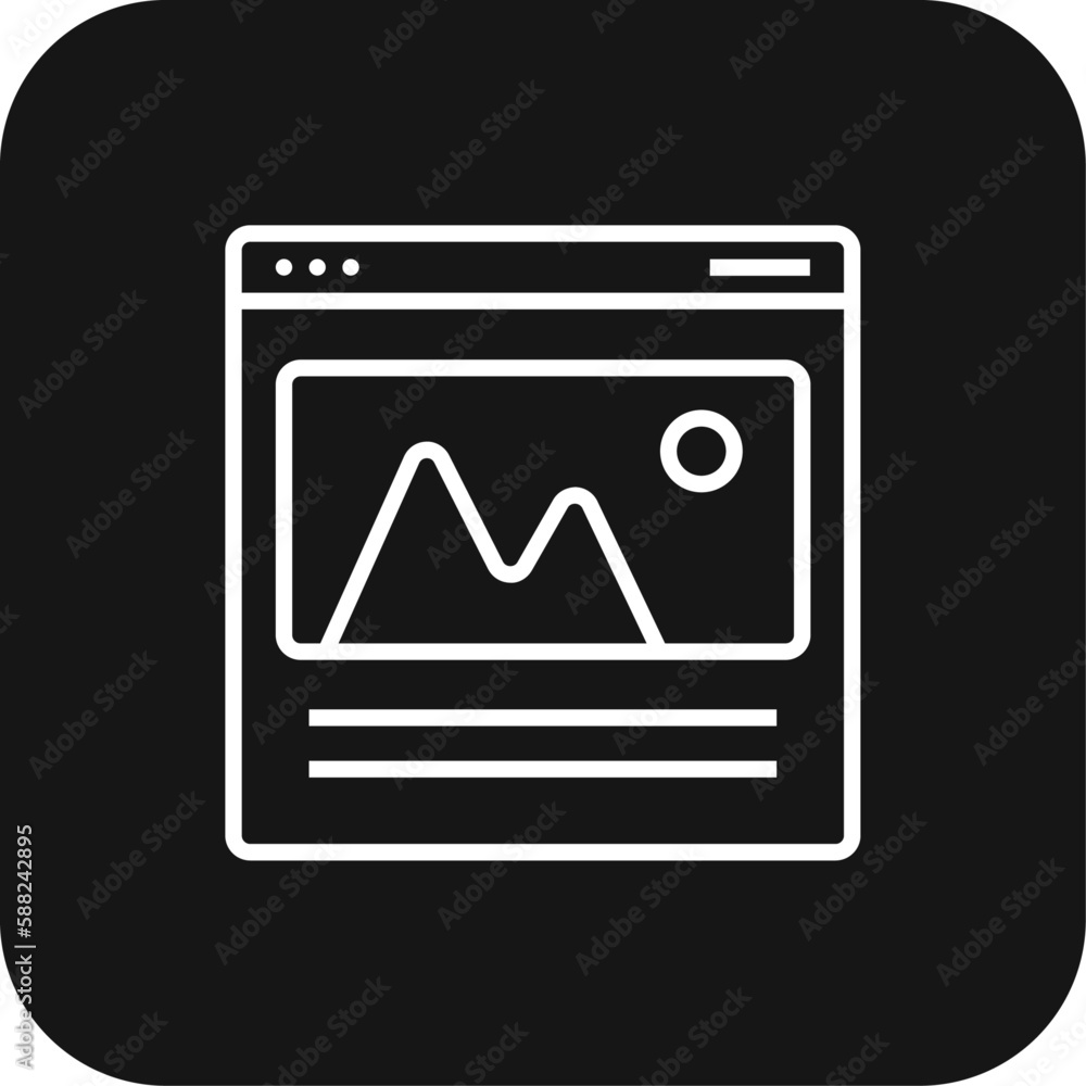 Site Marketing icon with black filled line style. site, internet, website, address, online, social, graphic. Vector illustration Site Marketing icon with black filled line style. site, internet, website, address, online, social, graphic. Vector illustration