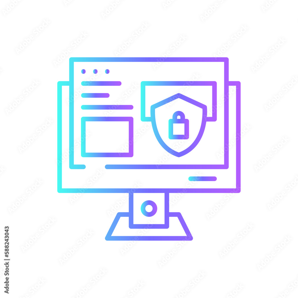 Safety Marketing icon with blue duotone style. protection, security, secure, protect, safe, privacy, protective. Vector illustration Safety Marketing icon with blue duotone style. protection, security, secure, protect, safe, privacy, protective. Vector illustration
