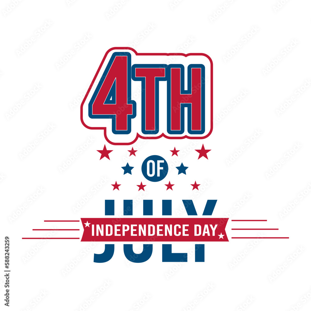 Fototapeta premium 4th of July Independence Day