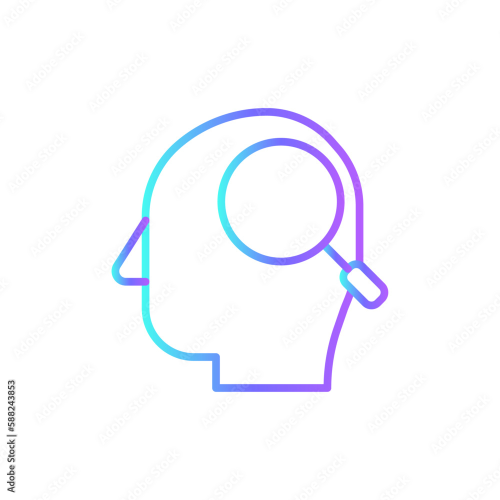 Analys Data analysis icon with blue duotone style. information, search, creative, idea, research, brain, chart. Vector illustration Analys Data analysis icon with blue duotone style. information, search, creative, idea, research, brain, chart. Vector illustration