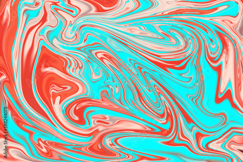abstract background of colorful liquid liner pink and blue. Abstract texture of liquid.