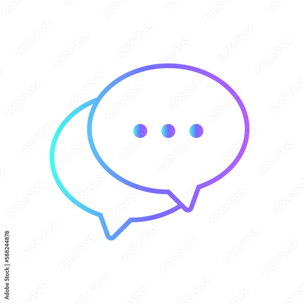 Comment Feedback icon with blue duotone style. message, social, internet, chat, media, app, bubble. Vector illustration Comment Feedback icon with blue duotone style. message, social, internet, chat, media, app, bubble. Vector illustration