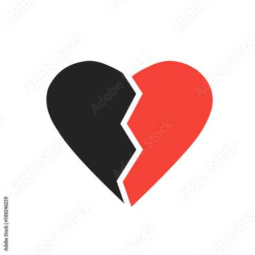 heart break icon, break up icon, sad icon, broken heart icon
