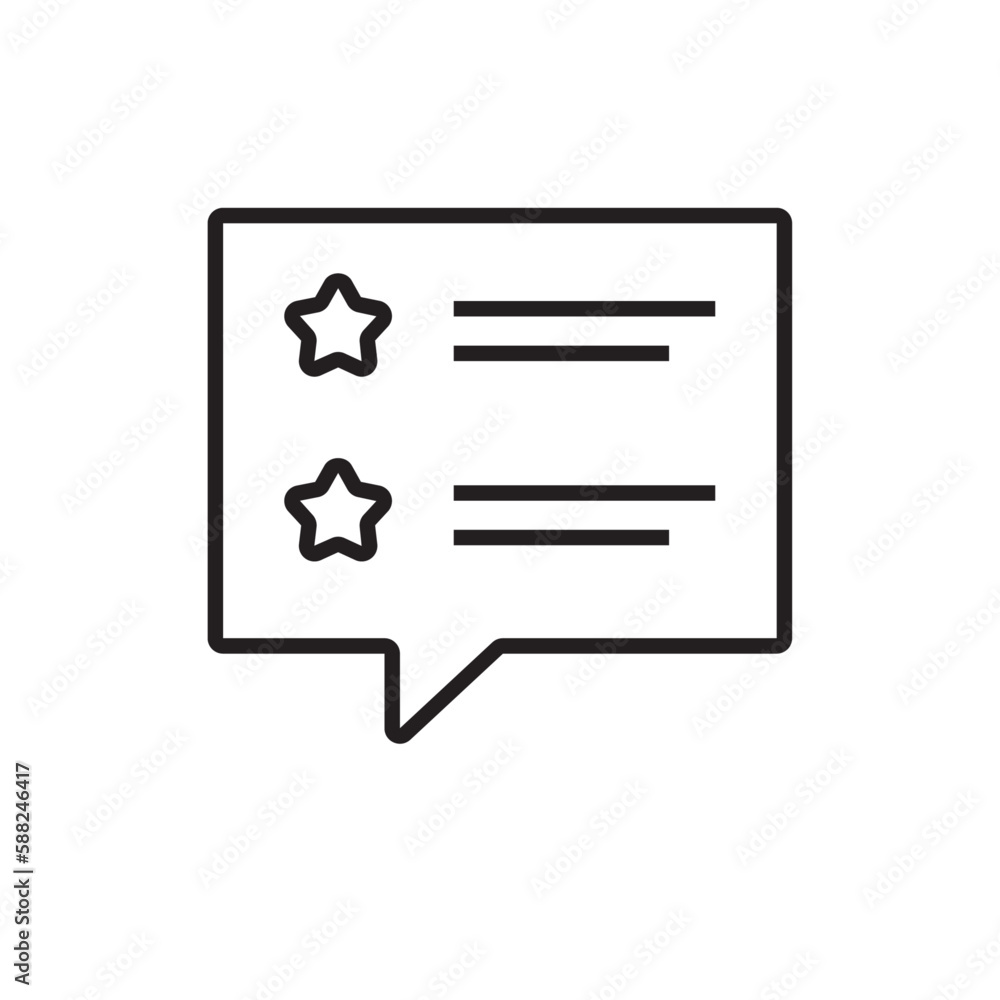 Review E-Commers icon with black outline style. customer, rating, report, survey, experience, opinion, evaluation. Vector illustration Review E-Commers icon with black outline style. customer, rating, report, survey, experience, opinion, evaluation. Vector illustration