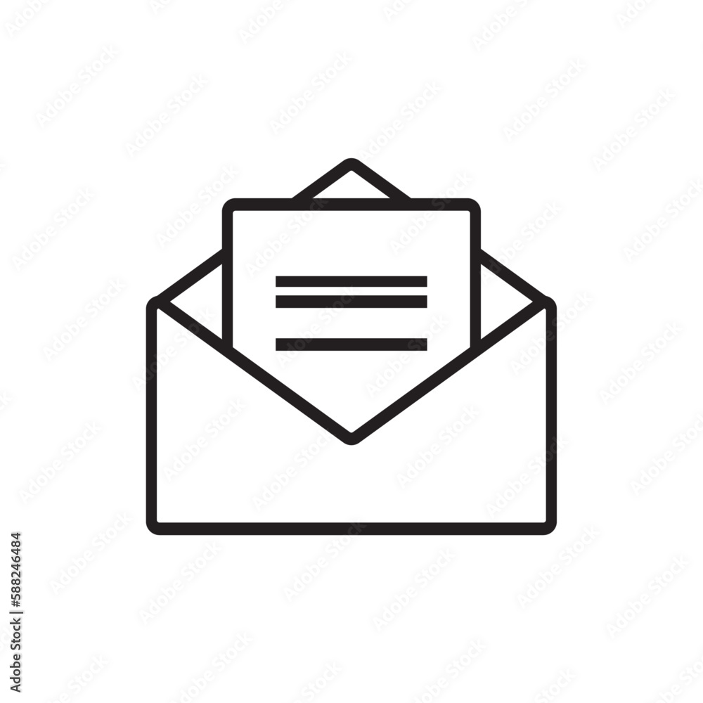 Newsletter E-Commers icon with black outline style. mail, email, internet, send, envelope, communication, contact. Vector illustration Newsletter E-Commers icon with black outline style. mail, email, internet, send, envelope, communication, contact. Vector illustration