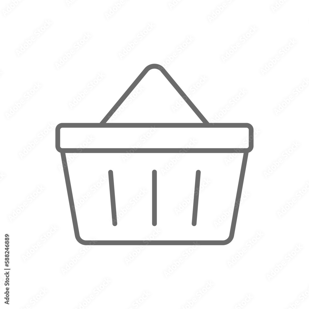 Shopping Cart E-Commers icon with black outline style. sale, retail, market, purchase, trolley, e-commerce, add. Vector illustration Shopping Cart E-Commers icon with black outline style. sale, retail, market, purchase, trolley, e-commerce, add. Vector illustration