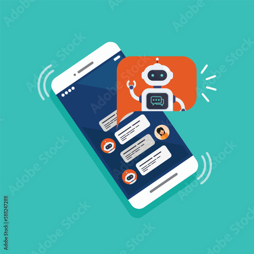 Chat bot on a smartphone