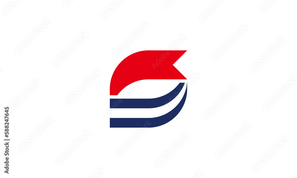 Abstract nautical flag logo design Stock Vector Adobe Stock