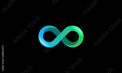 Modern colorful infinity logo design