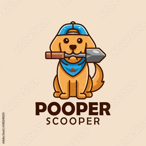 Dog dirt Scooper illustration
