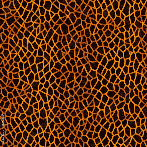 giraffe print texture seamless  repeatable wildlife fur pattern  generative ai