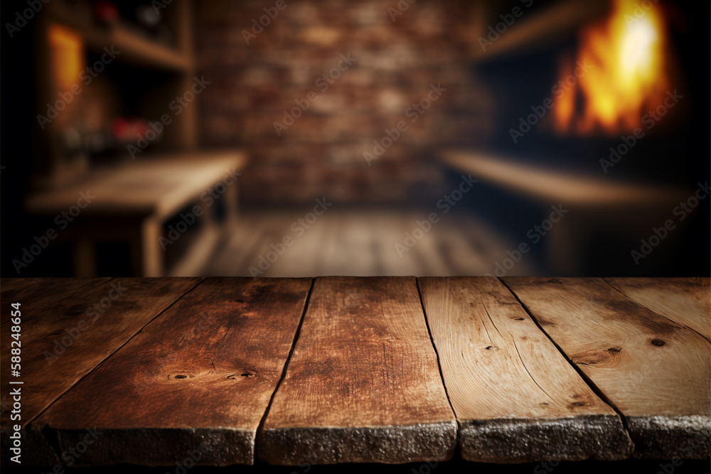 Pizza oven background created with generative ai technology Stock