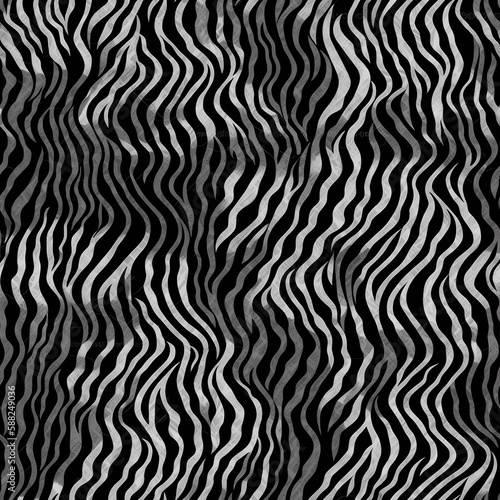 zebra print texture seamless  repeatable wildlife fur pattern  generative ai