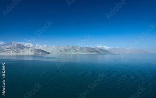 Scenery of Baisha Lake in Kashgar, Xinjiang 