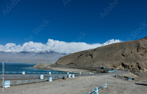 Highway on the Pamirs in Xinjiang