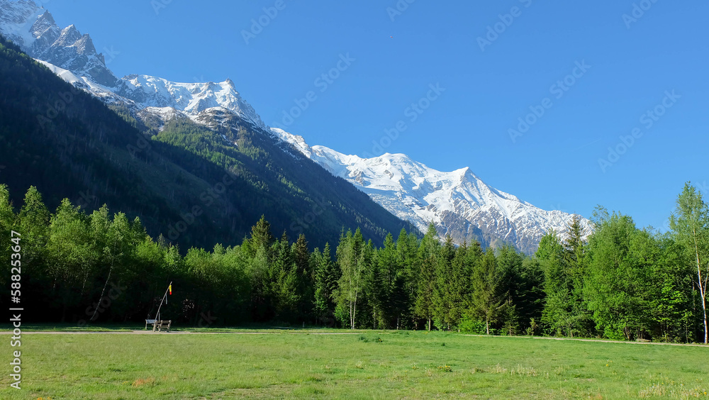 Chamonix am Mont Blanc in Frankreich