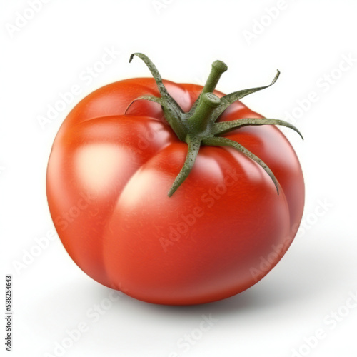 tomato isolated on a white background AI generates image