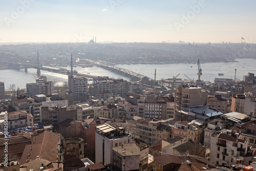 Wallpaper Mural Aerial view of Istanbul from Galata tower, Istanbul panorama from the top Torontodigital.ca