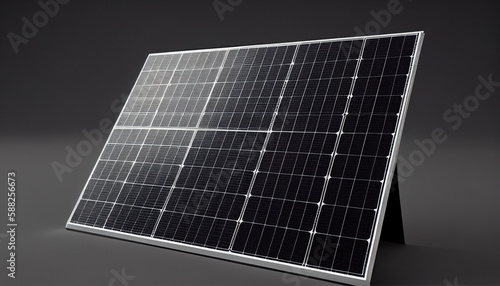 Solar panel or Solar cells, Isolated on dark background