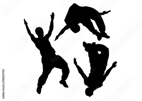 Young man in a jump on white bakground