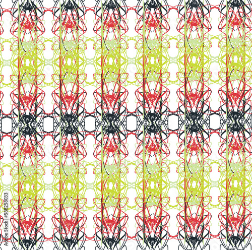 The pattern changes colors in the vertical direction, from black to bright green to red and back again.