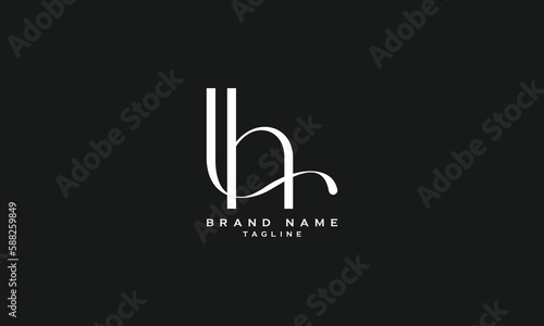 LHA, AHL, LH, HL, AH, HA, Abstract initial monogram letter alphabet logo design