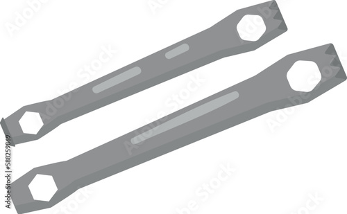 Bike pedal tool icon cartoon vector. Sport equipment. Chain fit