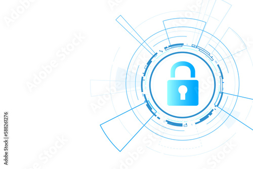 Cyber security technology concept , Shield With Keyhole icon with world map background , personal data , vector illustration.