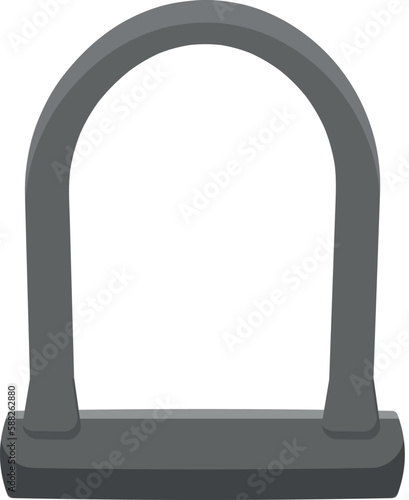 Bike lock tool icon cartoon vector. Sport equipment. Cycle exercise