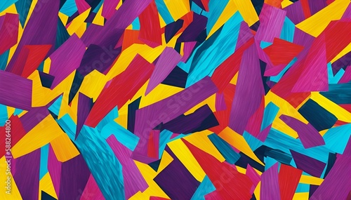colourful abstract shapes as a background, 2010s vibes | Generative Ai
 photo