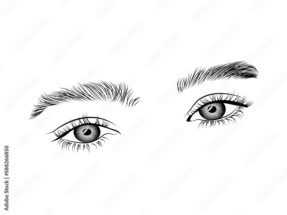 eyes of the girl on background eyes of the girl on background