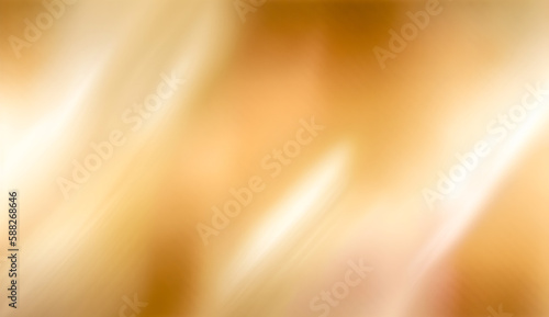 Abstract blurry smooth image of golden color, generative AI.