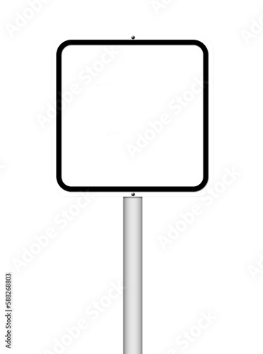 blank sign on transparent background png file